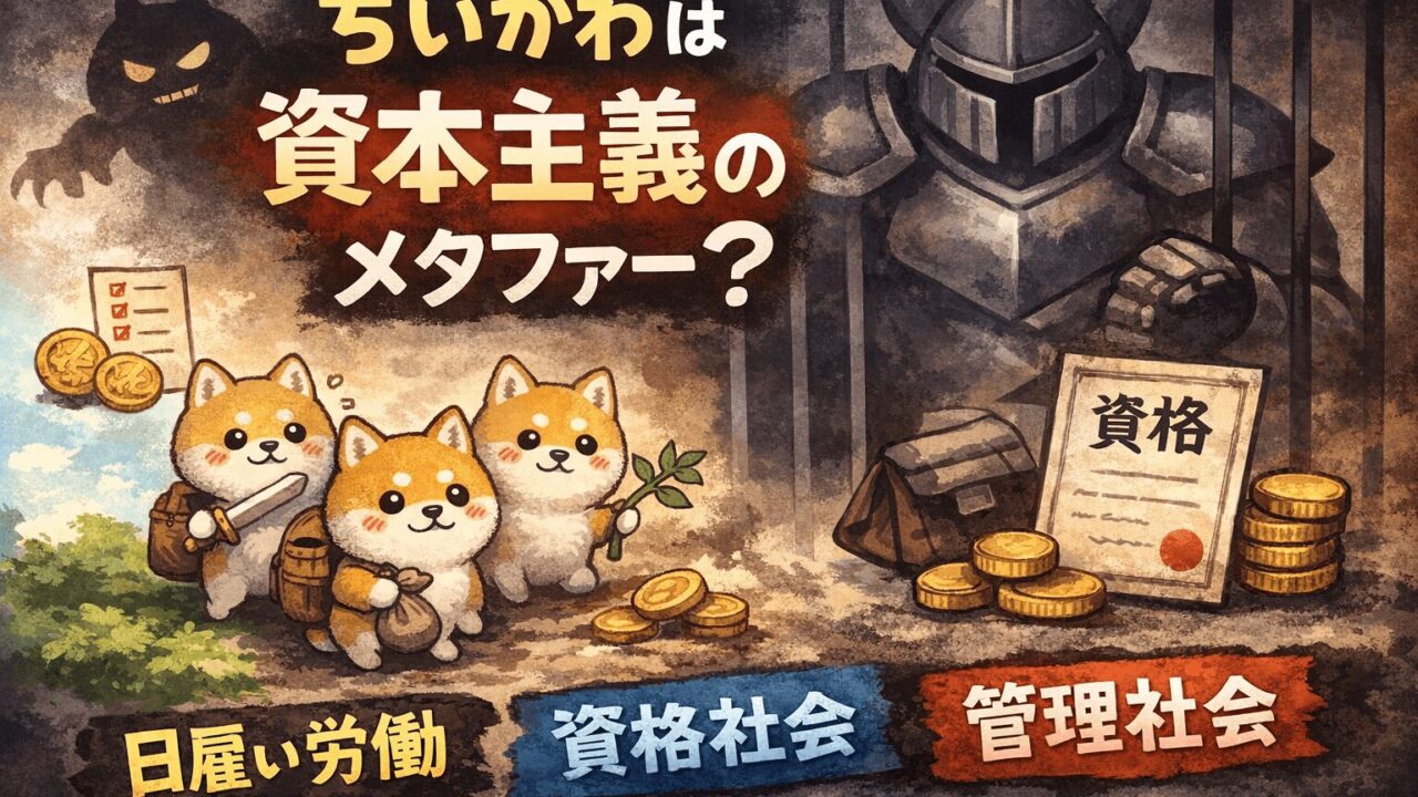 『ちいかわ』は資本主義のメタファー？かわいい世界に潜むプレカリアート構造を考察＆感想